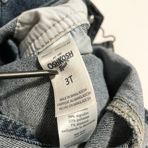 OshKosh B'Gosh Kids Denim Overalls Baby Size 3T - Picture 7 of 16